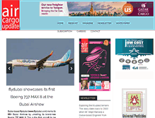 Tablet Screenshot of aircargoupdate.com